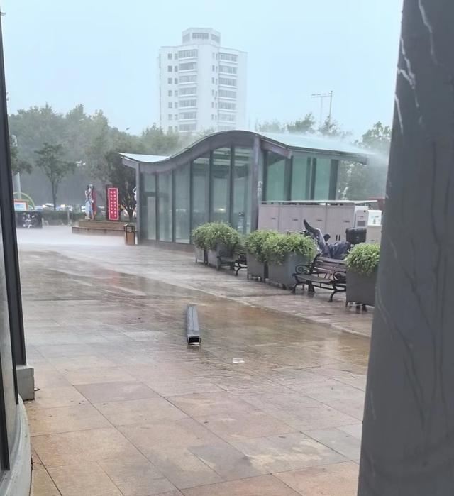 “砰”一声巨响！高楼装饰条砸落人行道市民：再走一步就完了……(图2)